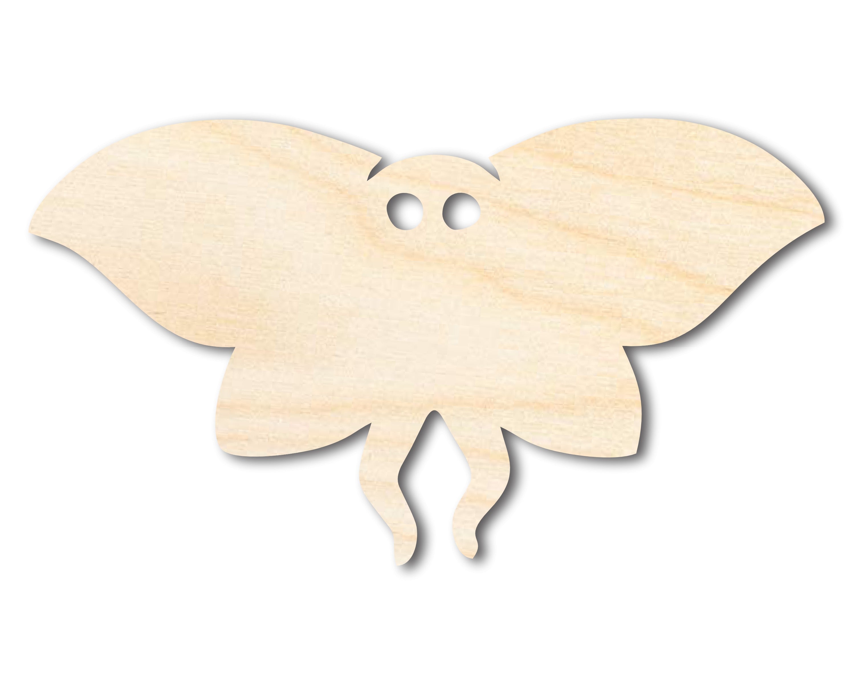 Unfinished Cute Mothman Shape | Halloween Craft Cutout | up to 46" DIY