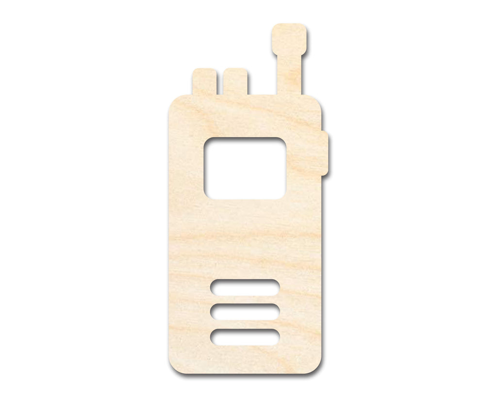 Unfinished Wood Walkie Talkie Shape | Craft Cutout | up to 46" DIY