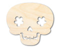 Unfinished Wood Flower Skull Shape | DIY Day of the Dead Craft Cutout | up to 46" DIY