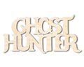 Unfinished Wood Ghost Hunter Shape | Craft Word Cutout | up to 46" DIY