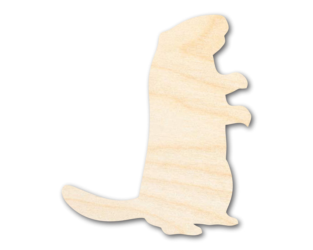 Unfinished Wood Standing Groundhog Shape | Groundhog Day | DIY Craft Cutout | up to 46" DIY