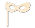 Unfinished Wood Stick Mask Shape | Mardi Gras | DIY Craft Cutout | up to 46" DIY