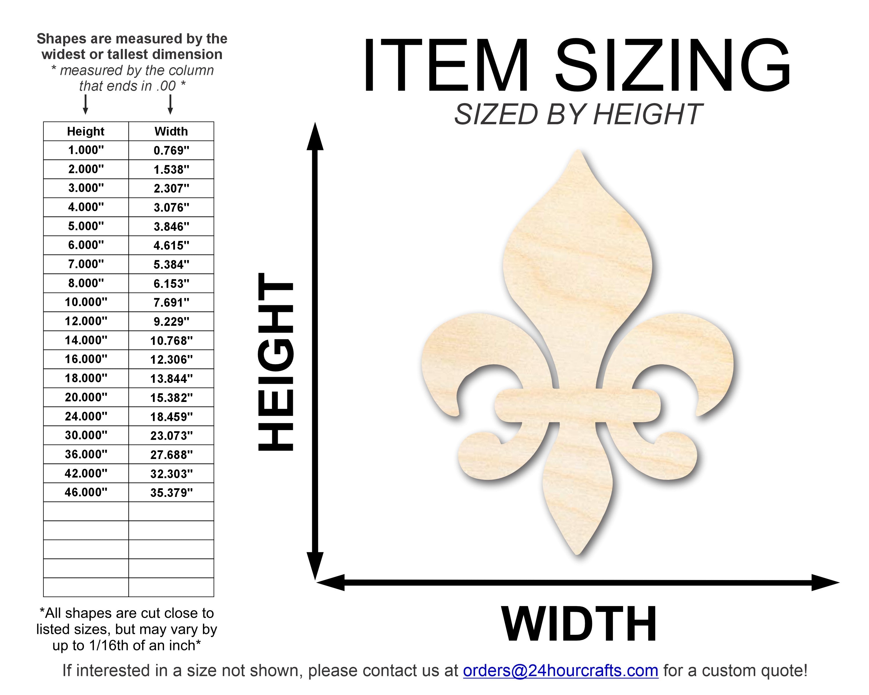 Unfinished Wood Fleur-di-Lis Silhouette | Mardi Gras | DIY Craft Cutout | up to 46" DIY