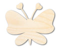 Unfinished Heart Butterfly Shape | DIY Craft Cutout | up to 46" DIY