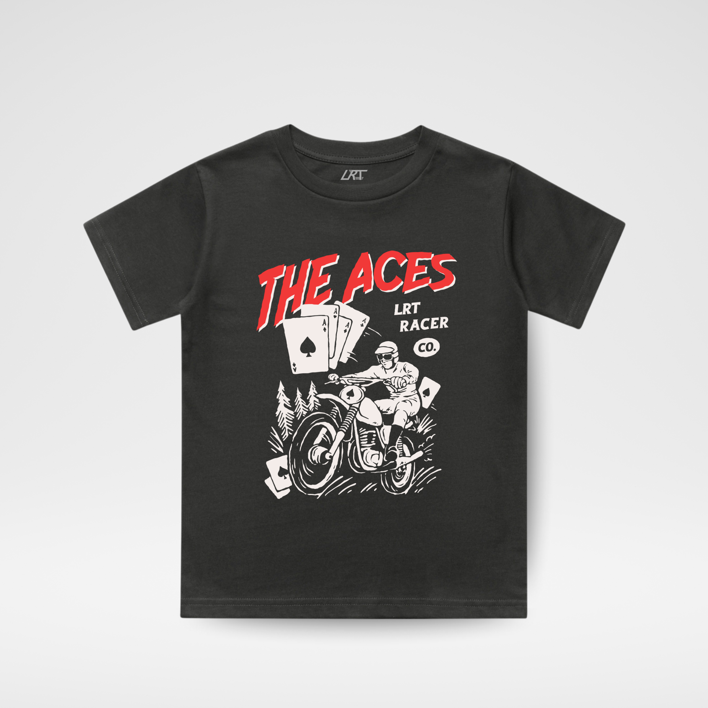 THE ACES TEE - COAL (FRONT ONLY)