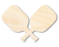Unfinished Crossed Pickleball Paddle Shape | DIY Craft Cutout | up to 46" DIY