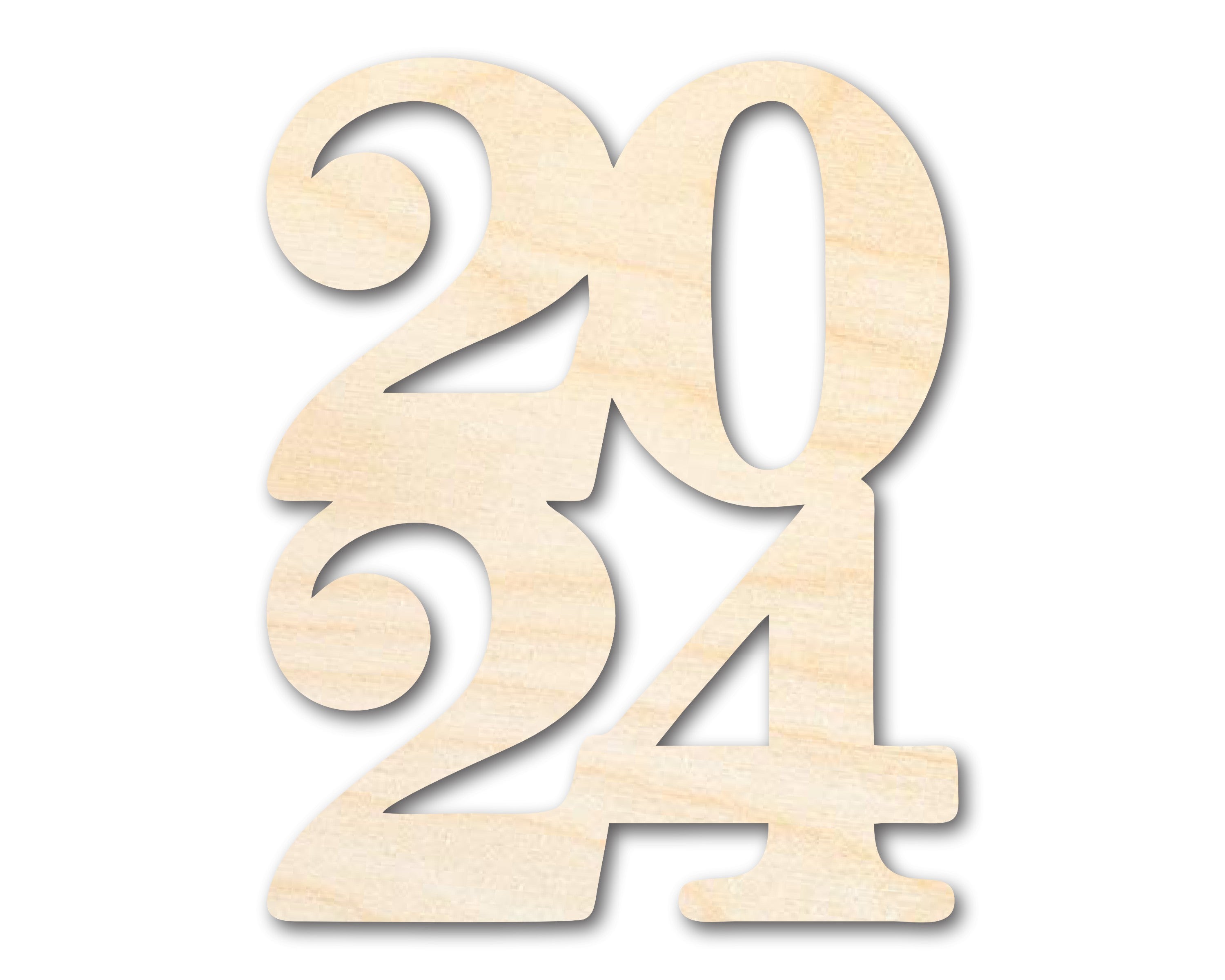 Unfinished 2024 Cutout Graduation Shape | DIY Craft Cutout | up to 46" DIY