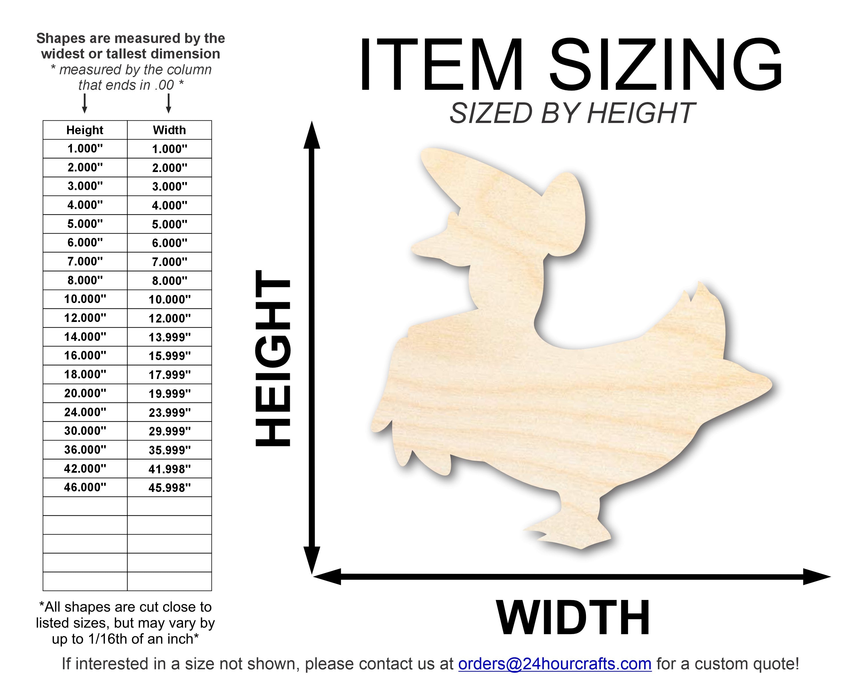 Unfinished Mother Goose Wood Cutout Shape | DIY Craft Cutout | up to 46" DIY