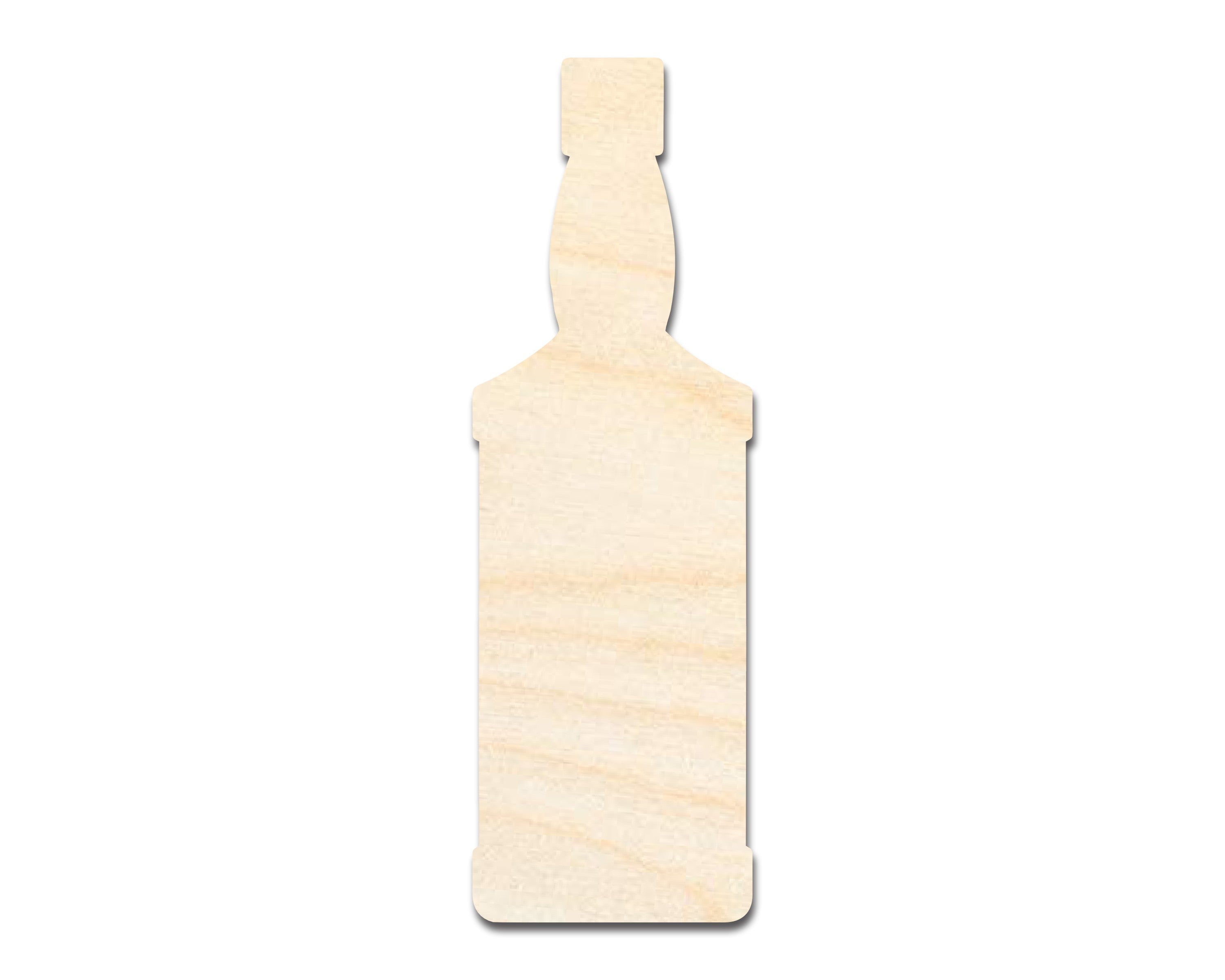 Unfinished Whisky Bottle Shape | DIY Craft Cutout | up to 46" DIY