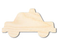 Unfinished Cartoon Police Car Shape | DIY Craft Cutout | up to 46" DIY