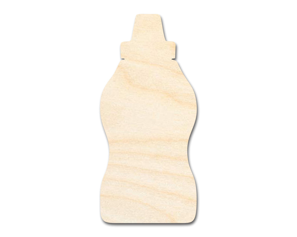 Unfinished Mustard Bottle Shape | DIY Craft Cutout | up to 46" DIY