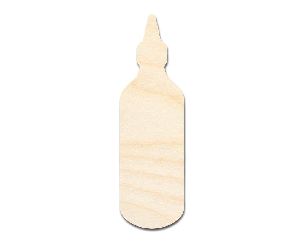 Unfinished Sriracha Bottle Shape | DIY Craft Cutout | up to 46" DIY