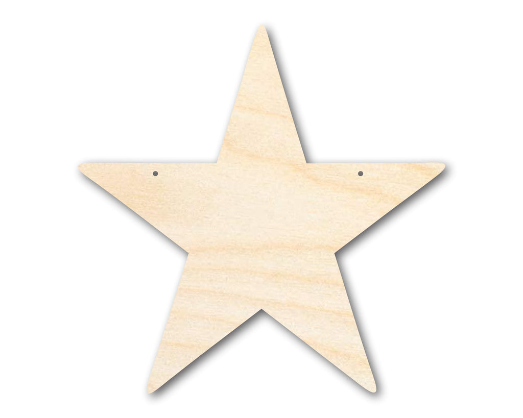 Unfinished Star Door Hanger | DIY Craft Cutout | Door Hanger | up to 46" DIY
