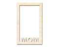 Unfinished Mom Frame Shape | DIY Craft Cutout | up to 46" DIY