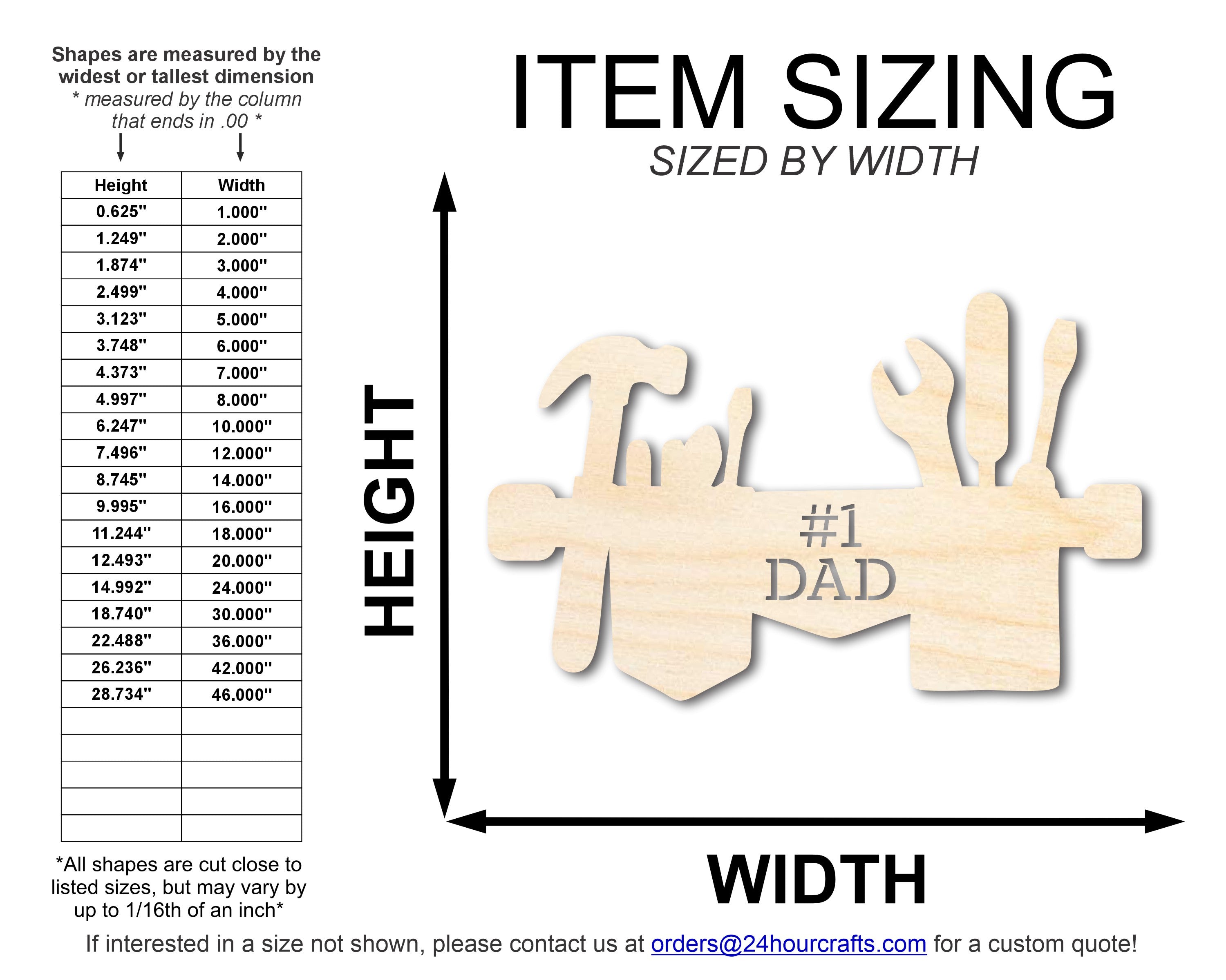 Unfinished Dad Tool Belt Shape | DIY Craft Cutout | up to 46" DIY