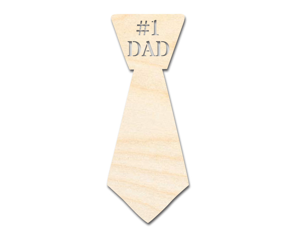 Unfinished Dad Tie Shape | DIY Craft Cutout | up to 46" DIY
