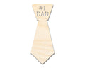 Unfinished Dad Tie Shape | DIY Craft Cutout | up to 46" DIY