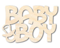 Unfinished Baby Boy Sign Shape | DIY Craft Cutout | up to 46" DIY