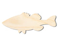 Unfinished Wood Bass Silhouette | DIY Craft Cutout | up to 46" DIY
