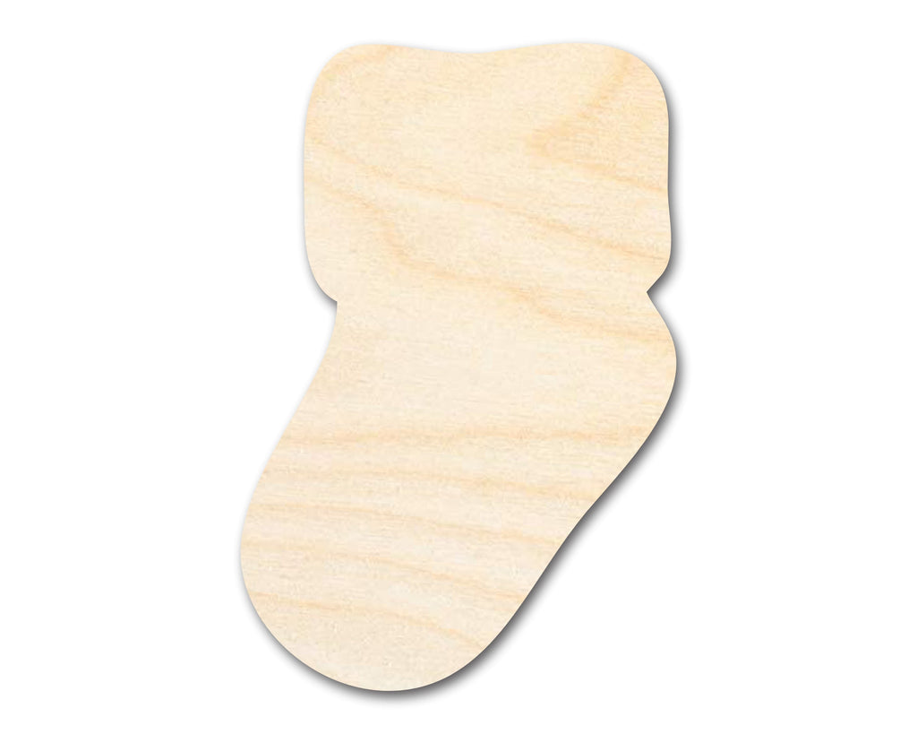Unfinished Wood Baby Sock Shape | DIY Craft Cutout | up to 46" DIY