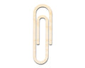 Unfinished Wood Paper Clip Shape | DIY Craft Cutout | up to 46" DIY