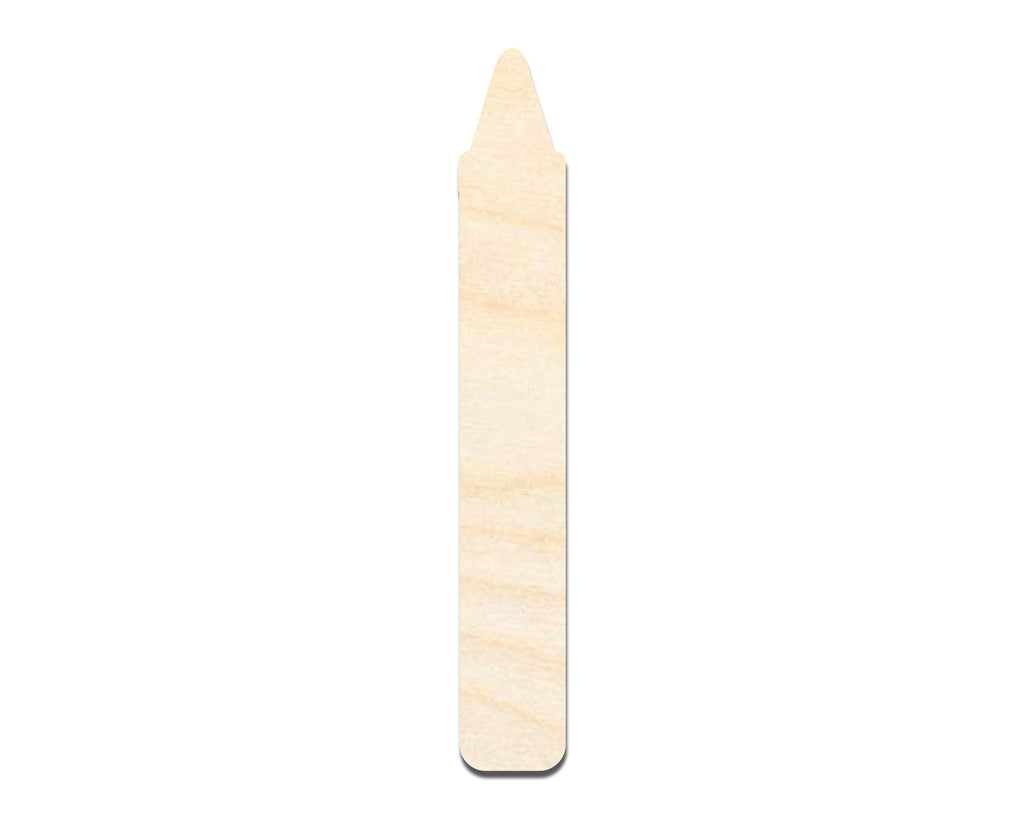 Unfinished Wood Crayon Shape | DIY Craft Cutout | up to 46" DIY