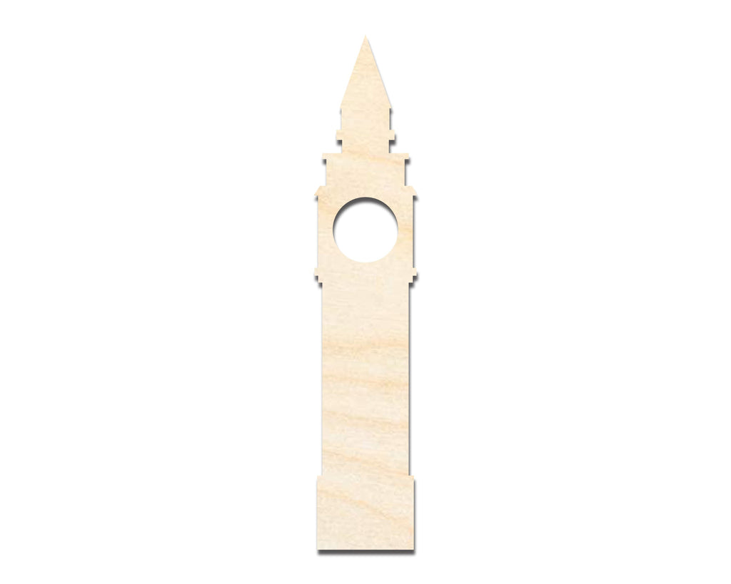 Unfinished Wood Big Ben Shape | DIY Craft Cutout | up to 46" DIY