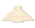 Unfinished Wood Chichen Itza Shape | DIY Craft Cutout | up to 46" DIY