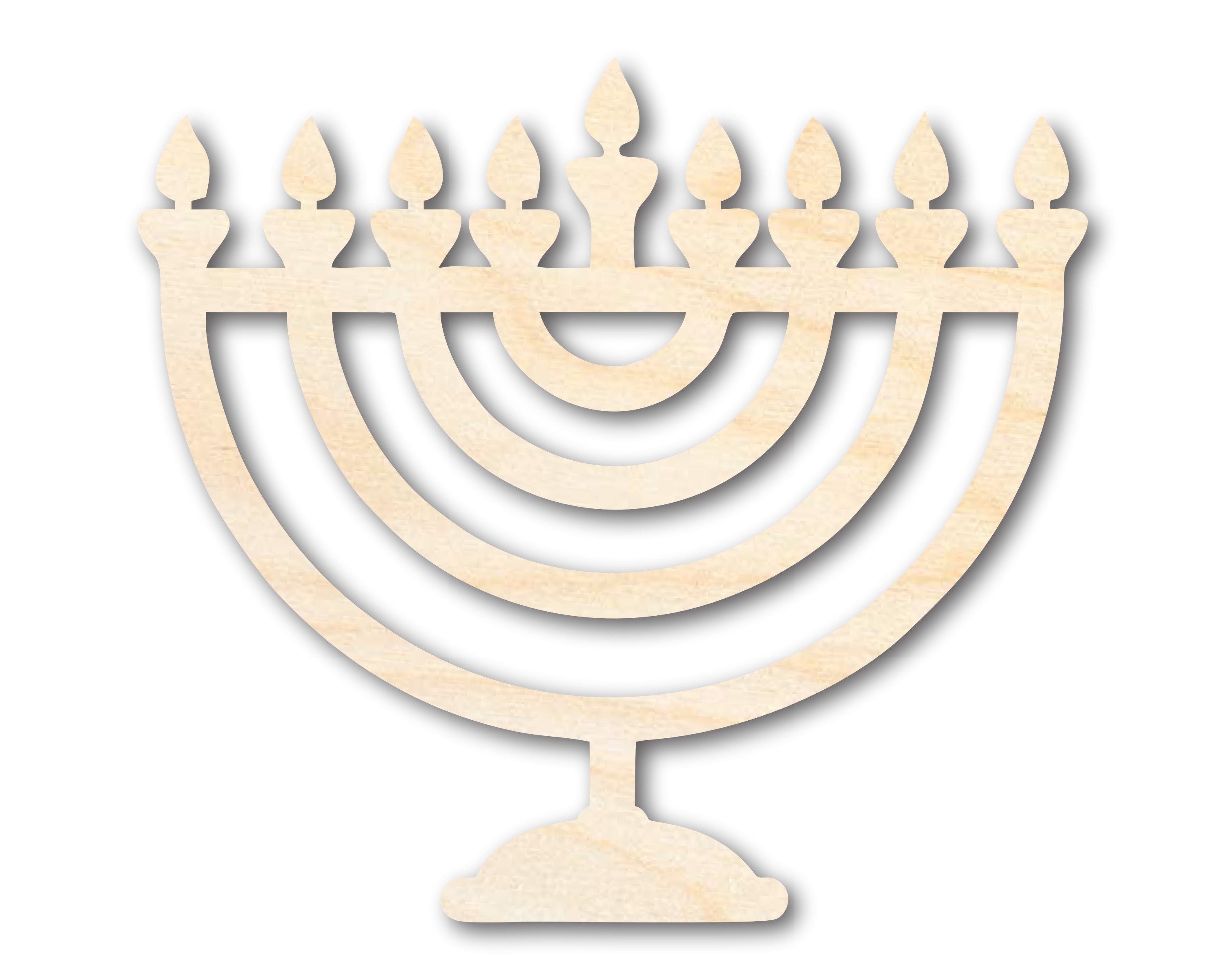 Unfinished Wood Hanukkah Shape | DIY Craft Cutout | up to 46" DIY