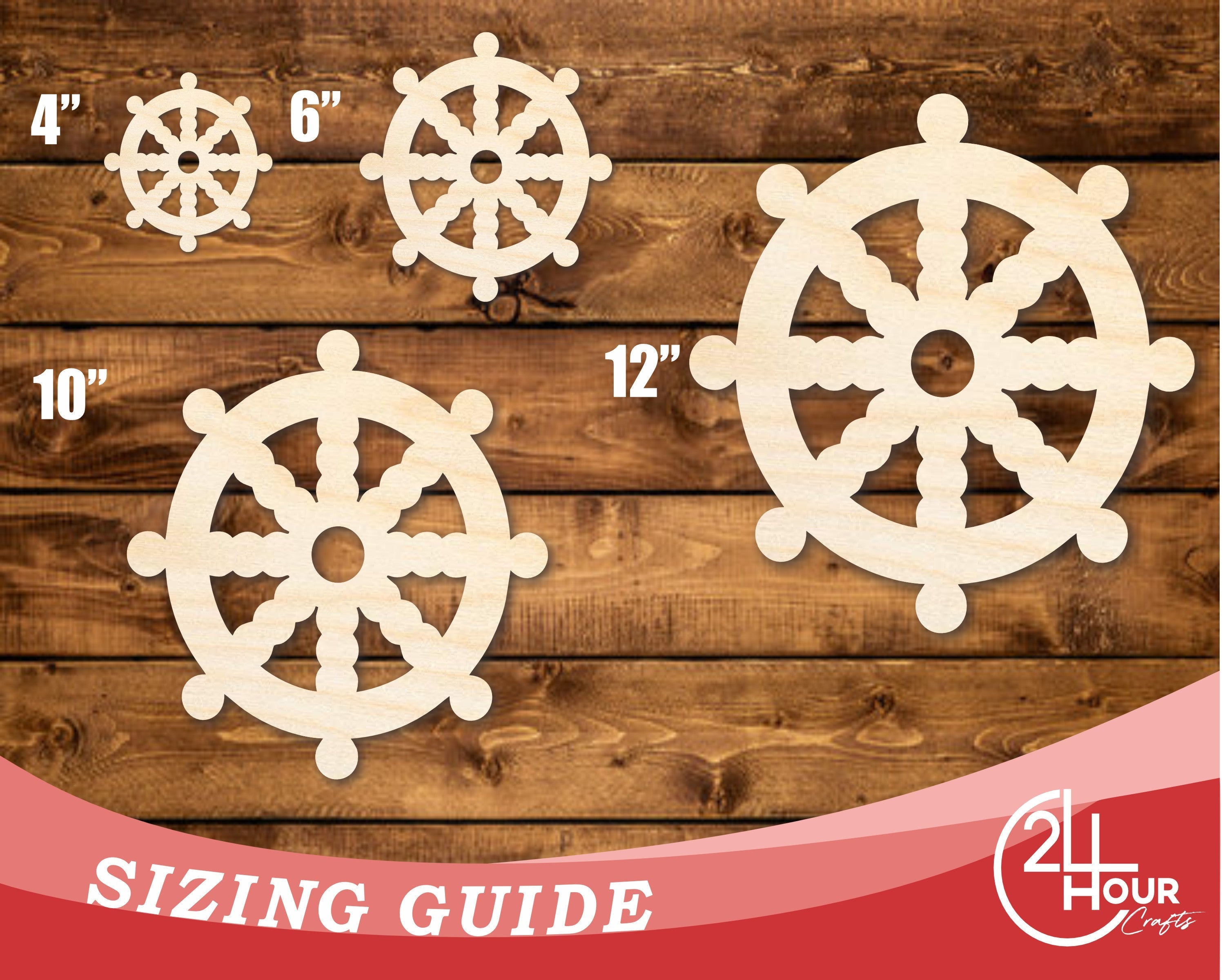 Unfinished Wood Buddhism Symbol Shape | DIY Craft Cutout | up to 46" DIY