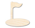 Unfinished Wood Golf Hole Shape | DIY Craft Cutout | up to 46" DIY