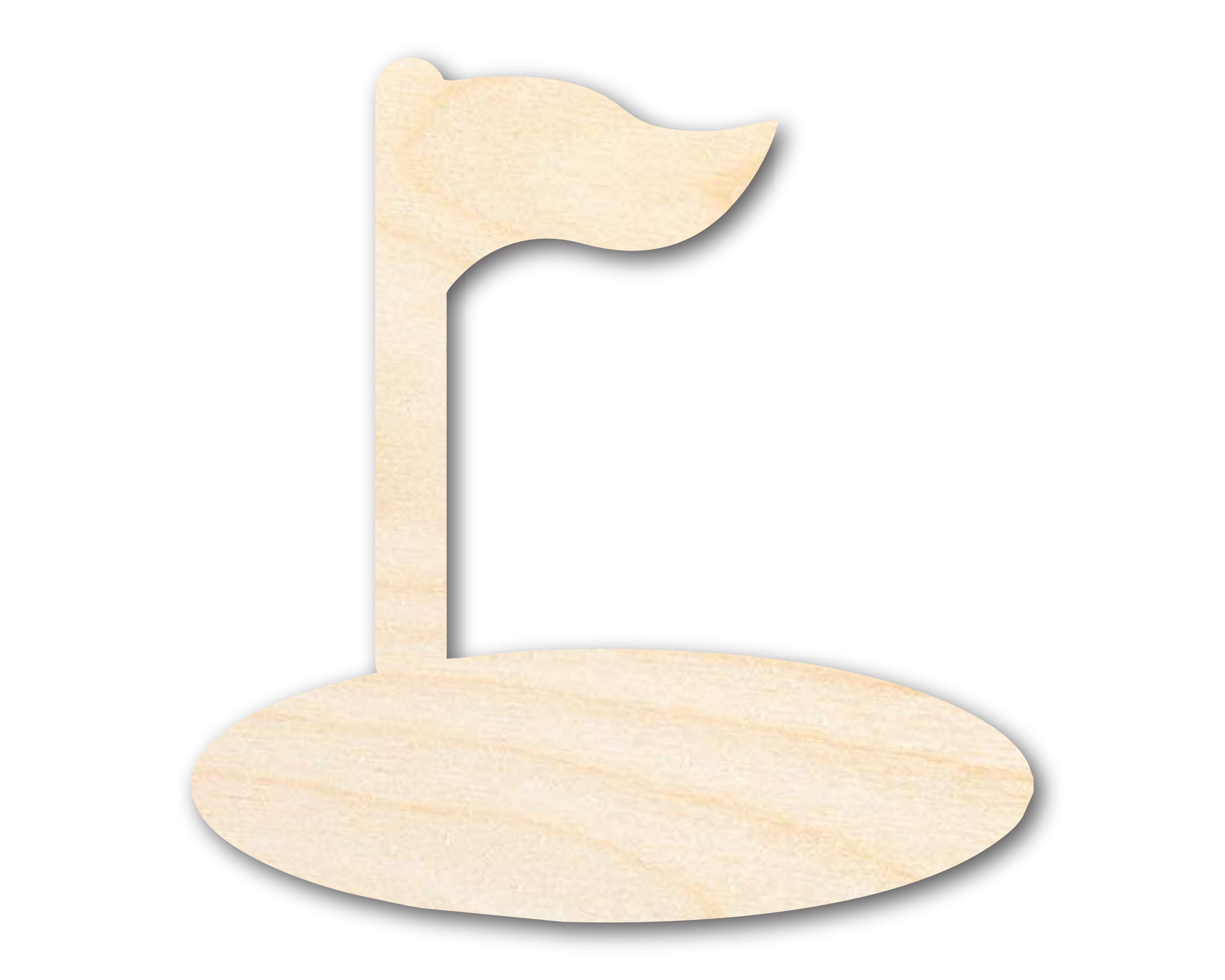 Unfinished Wood Golf Hole Shape | DIY Craft Cutout | up to 46" DIY