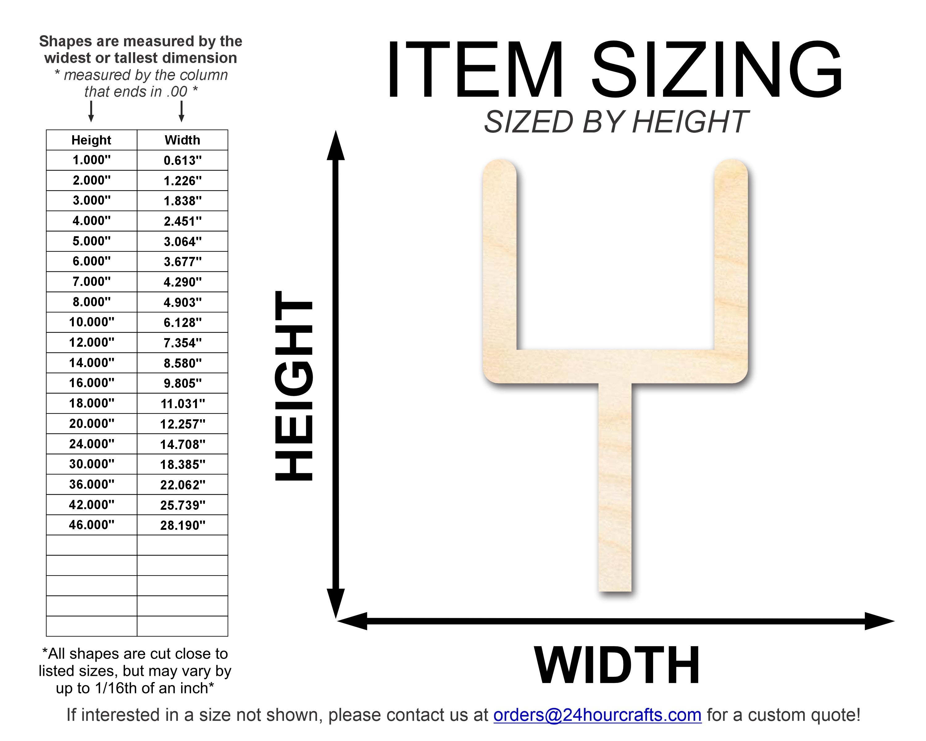 Unfinished Wood Football Field Goal Shape | DIY Craft Cutout | up to 46" DIY