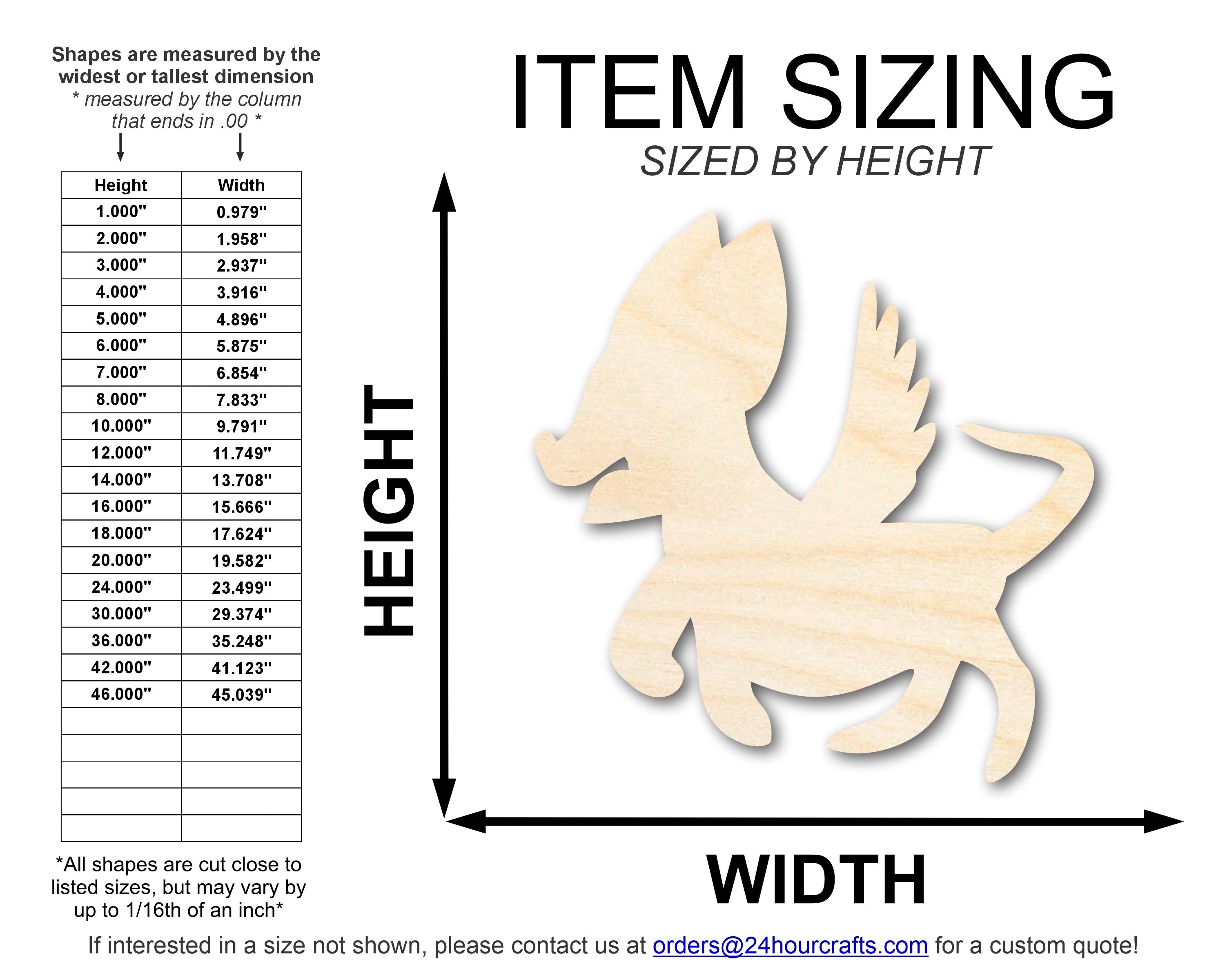 Unfinished Wood Alebrije Shape | DIY Craft Cutout | up to 46" DIY