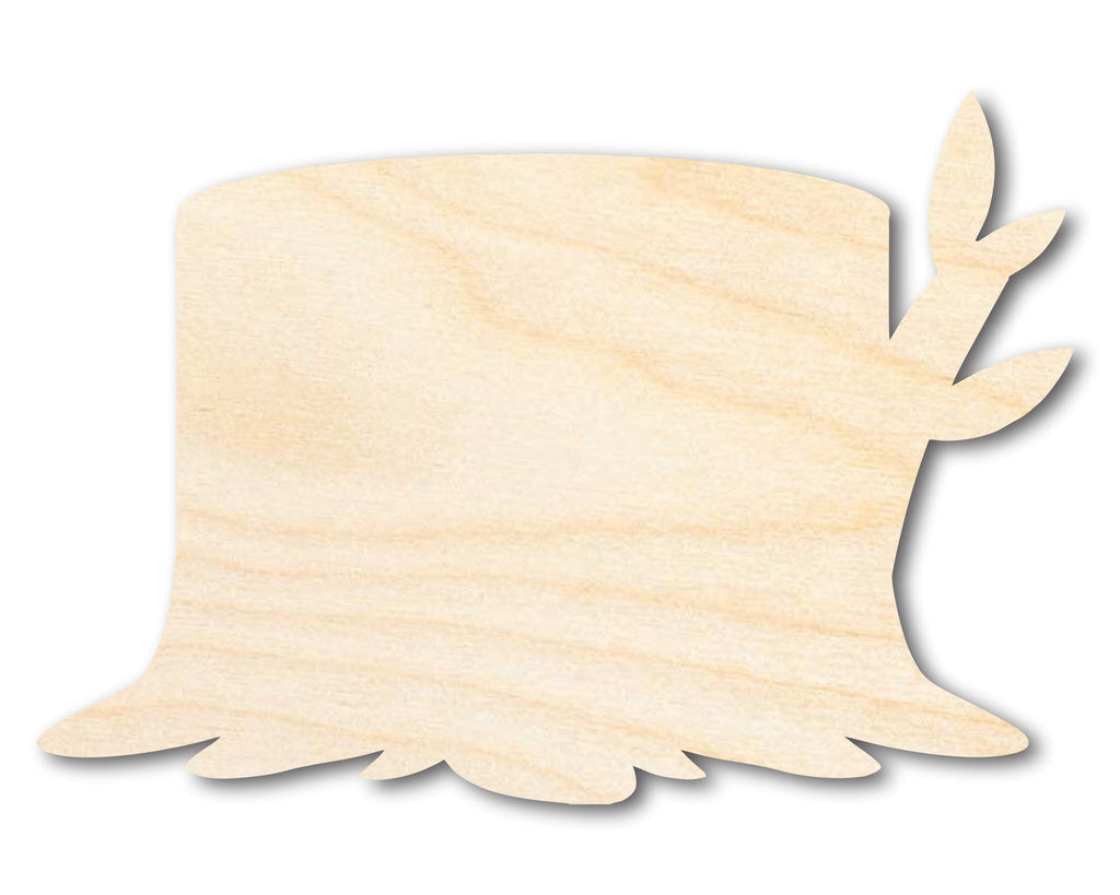 Unfinished Wood Wooden Stump Shape | DIY Craft Cutout | up to 46" DIY