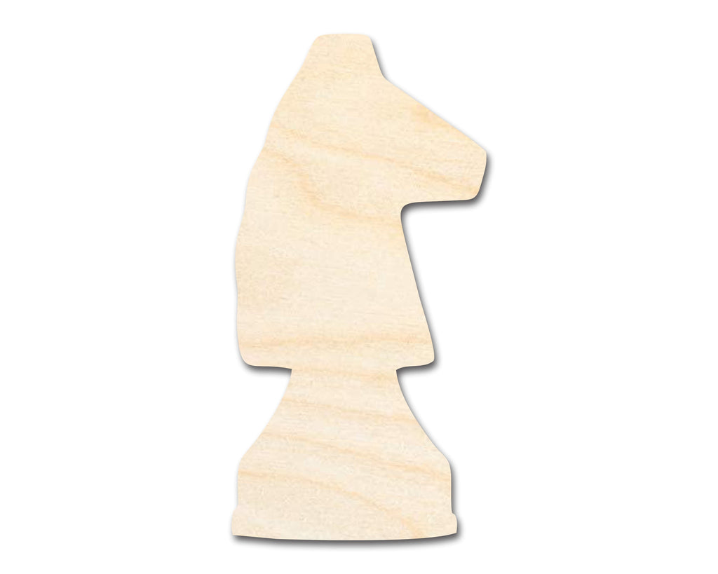 Unfinished Wood Knight Chess Piece Shape | DIY Craft Cutout | up to 46" DIY
