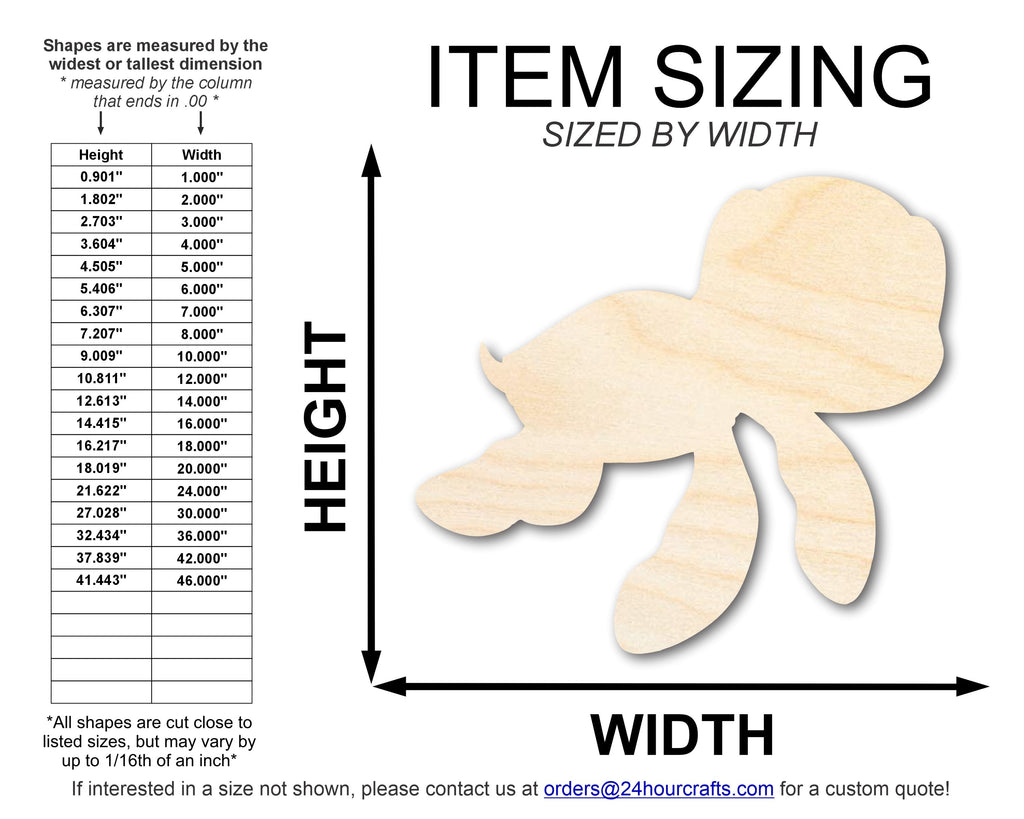 Unfinished Wood Cartoon Seaturtle Shape | DIY Craft Cutout | up to 46" DIY