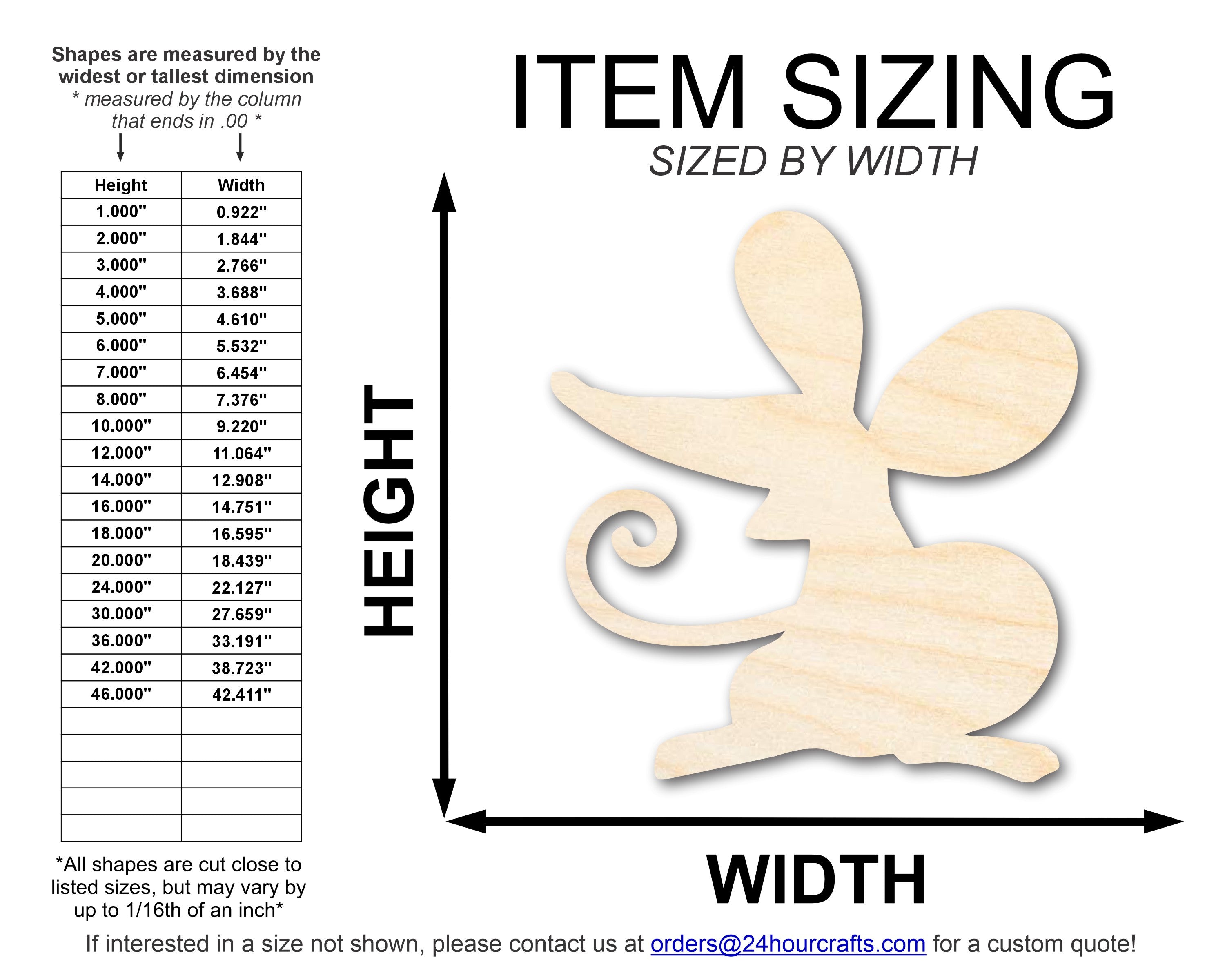 Unfinished Wood Cartoon Mouse Shape | DIY Craft Cutout | up to 46" DIY