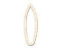Unfinished Wood Surfboard Outline Shape | DIY Craft Cutout | up to 46" DIY