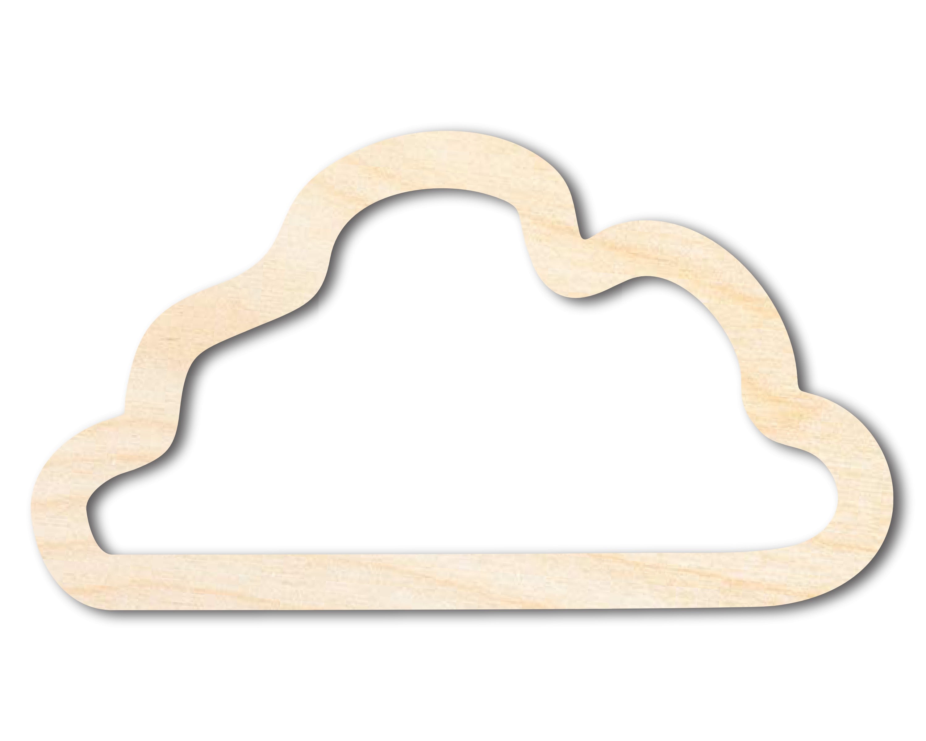 Unfinished Wood Cloud Outline Shape | DIY Craft Cutout | up to 46" DIY