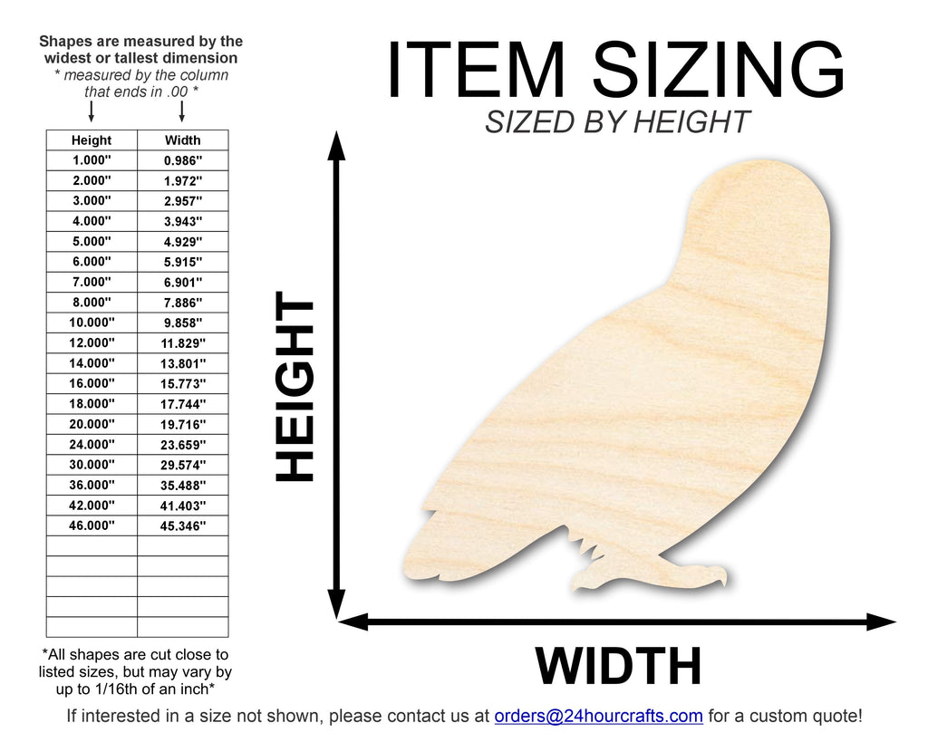 Unfinished Wood Spooky Owl Shape | DIY Craft Cutout | up to 46" DIY