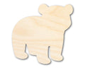 Unfinished Wood Cute Polar Bear Shape | DIY Craft Cutout | up to 46" DIY