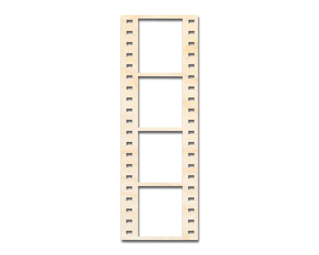 Unfinished Wood Film Strip Shape | DIY Craft Cutout | up to 46" DIY