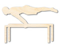 Unfinished Wood Gymnast Parallel Beam Shape | DIY Craft Cutout | up to 46" DIY