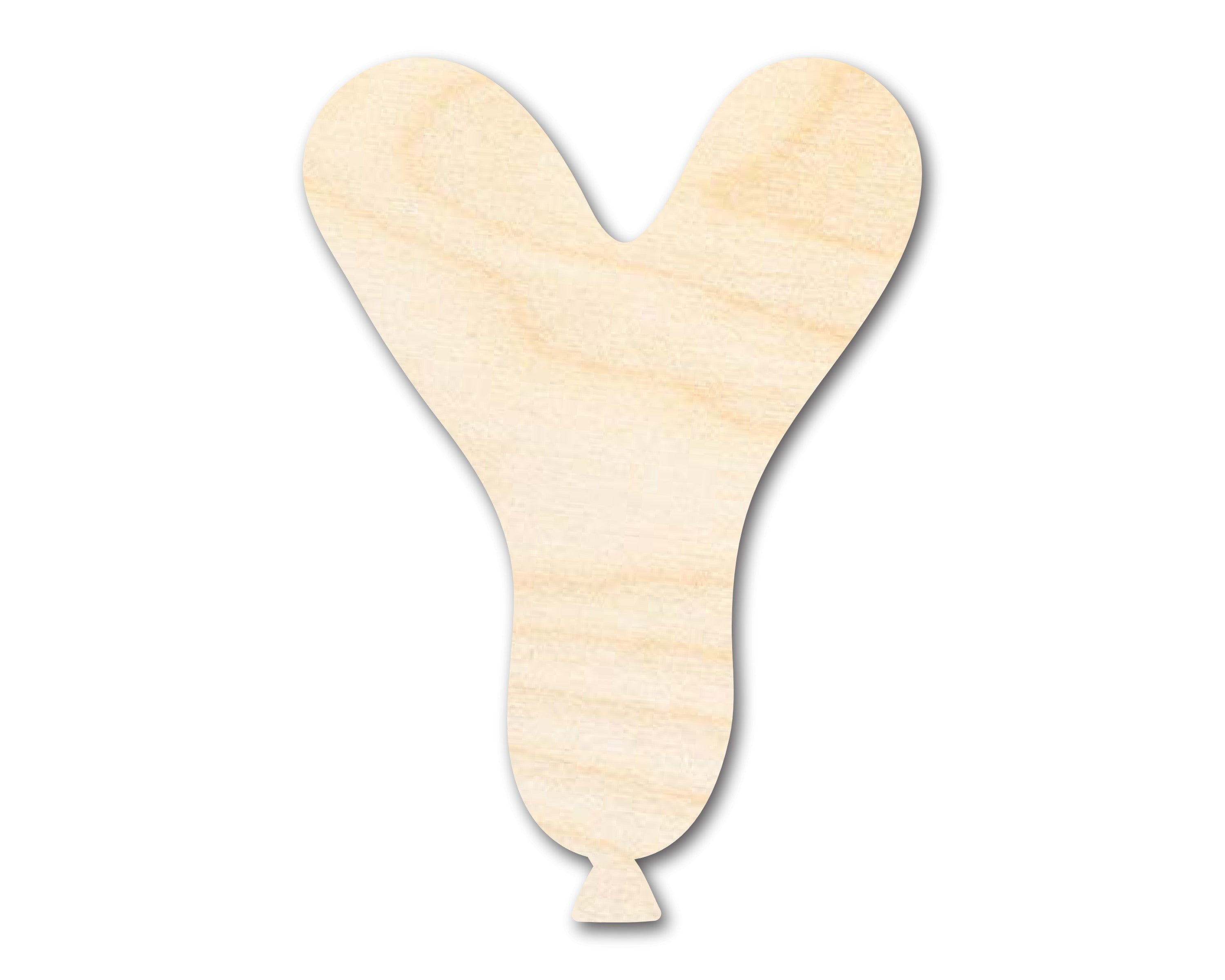 Unfinished Wood Balloon Letter Y Shape | DIY Craft Cutout | up to 46" DIY