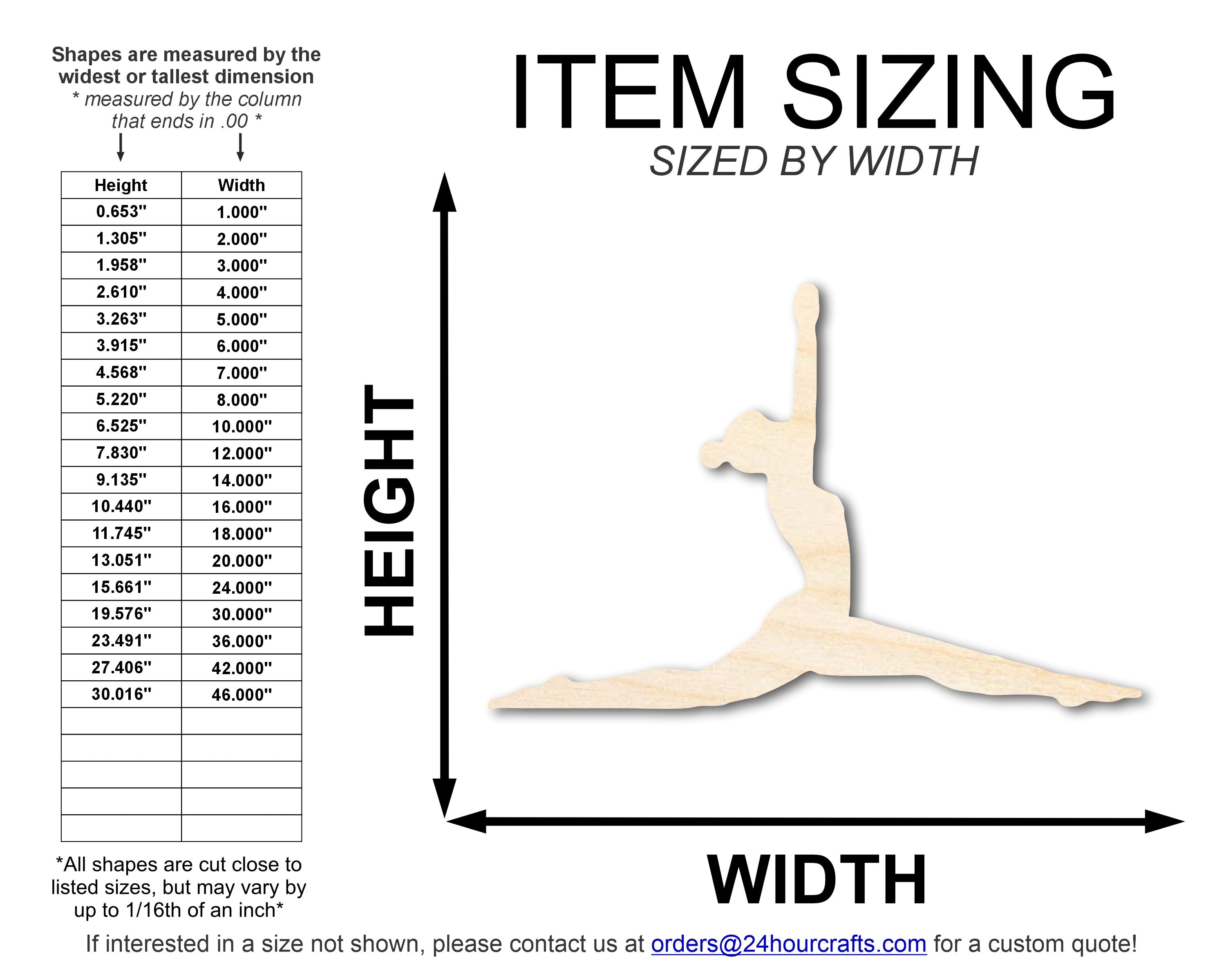 Unfinished Wood Yoga Monkey Pose Shape | DIY Craft Cutout | up to 46" DIY