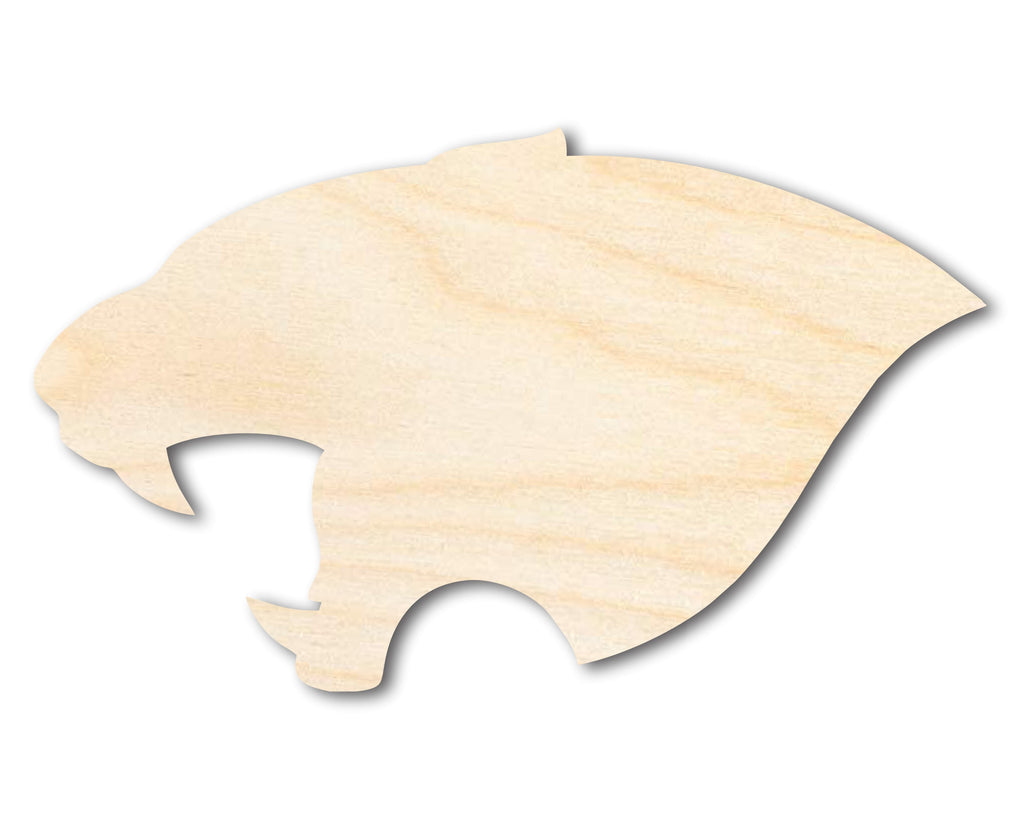 Unfinished Wood Panther Mascot Shape | DIY Craft Cutout | up to 46" DIY