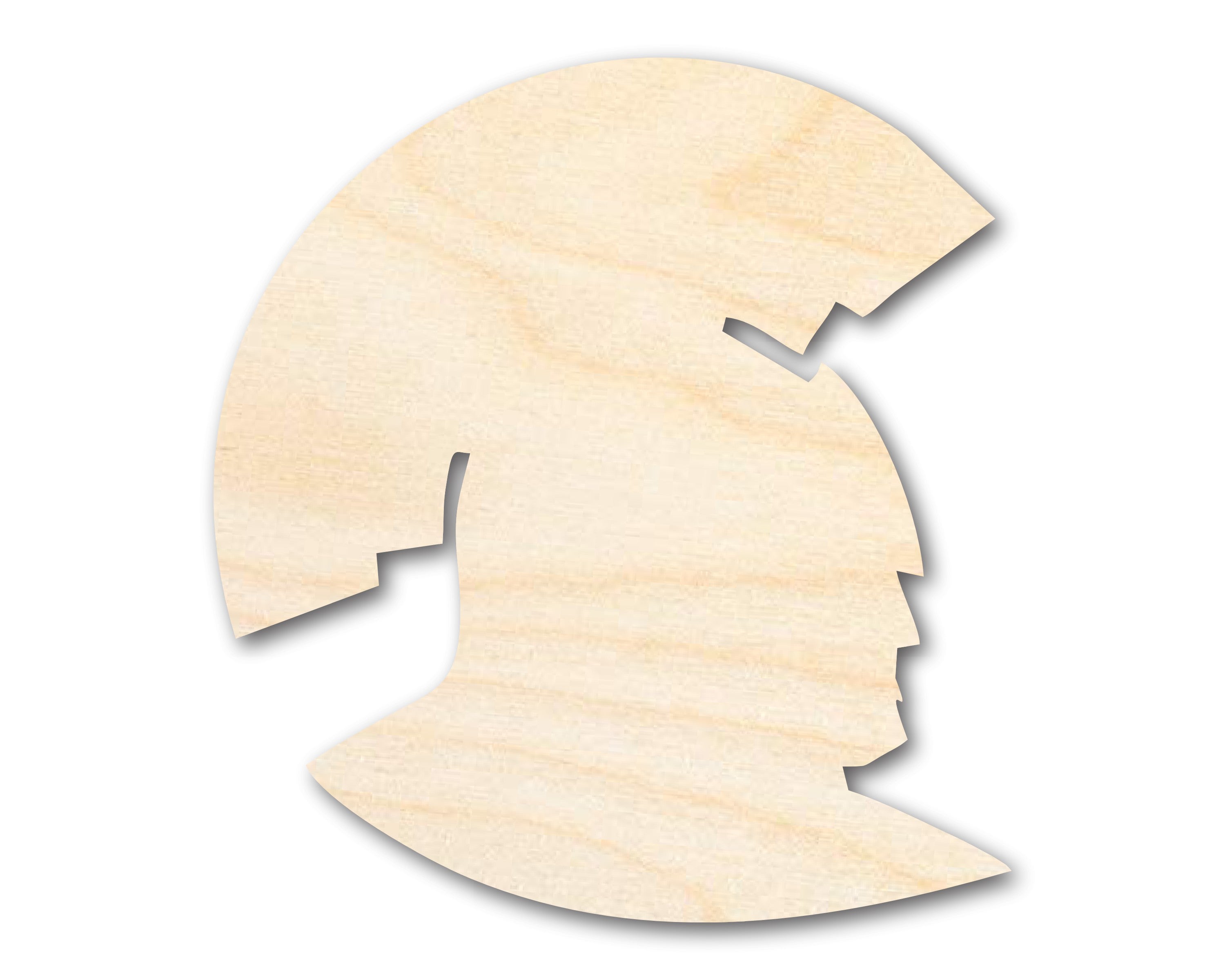 Unfinished Wood Spartan Mascot Shape | DIY Craft Cutout | up to 46" DIY