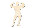 Unfinished Wood Body Builder Shape | DIY Craft Cutout | up to 46" DIY