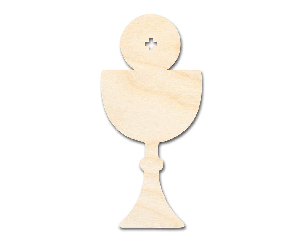 Unfinished Wood Host and Chalice Shape | DIY Craft Cutout | up to 46" DIY